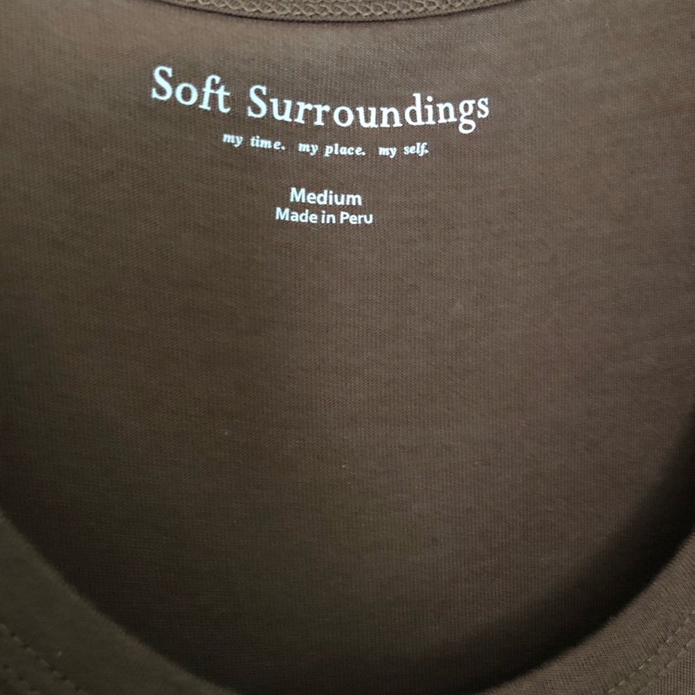 Soft Surroundings classic brown maxi tank dress - Picture 3 of 6